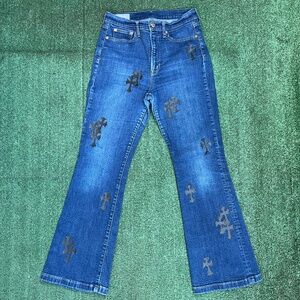 Custom flared jeans